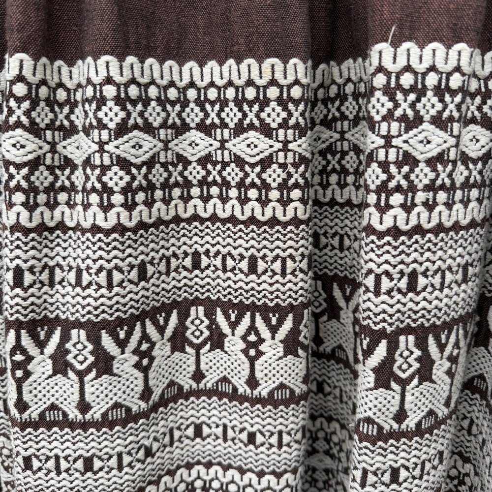 Vintage Woven Ethnic Embroidered Guatemalan Skirt - Picture 4 of 9